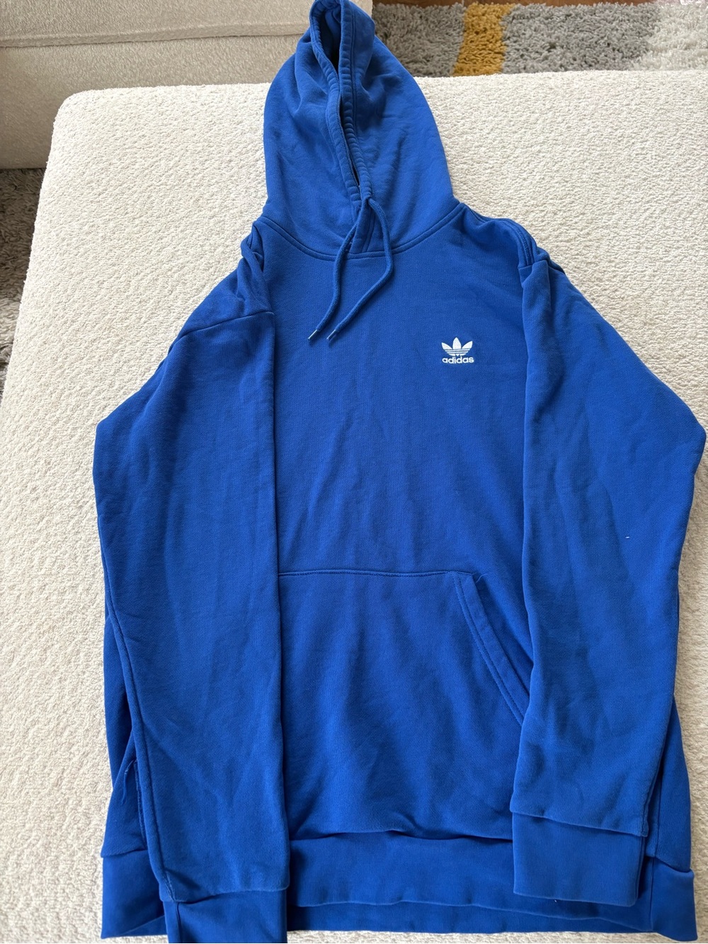 adidas Royal Blue Trefoil Pullover Hoodie